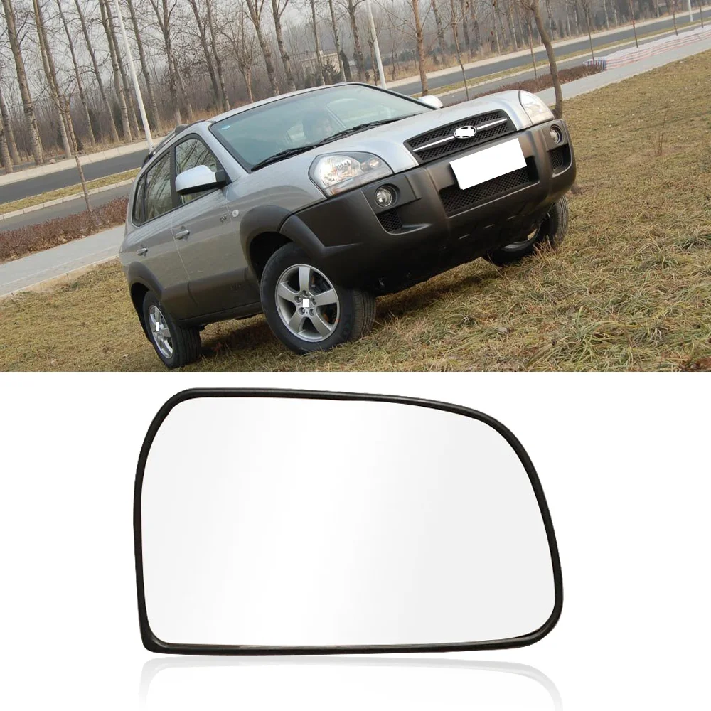 Capqx для hyundai Tucson 2005 2006 2007 с подогревом боковое зеркало заднего вида снаружи зеркало заднего вида Стекло Белый объектив