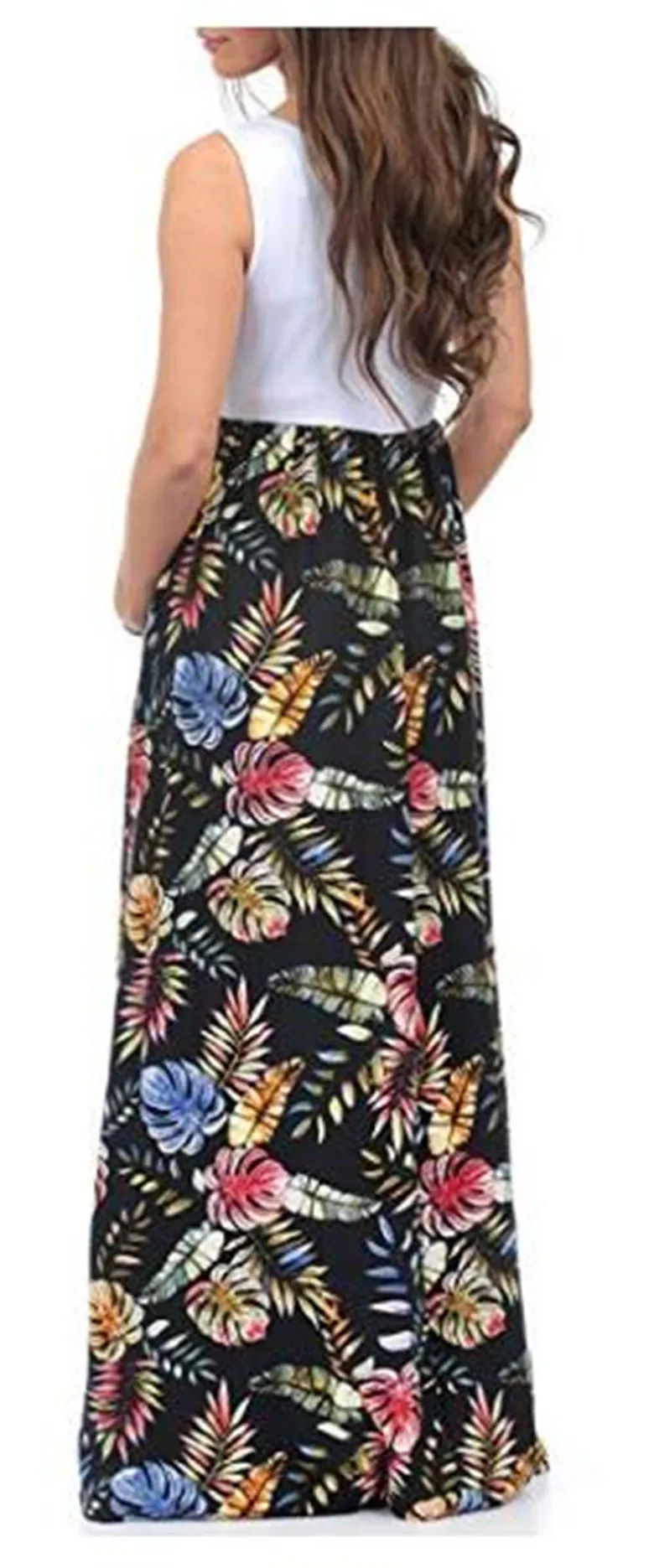 

2019 Hot Sale O-Neck Sleeveless Matching Printing Clothes Maternity Dress For Pregnant Women Long Dresses Vestido High Quality