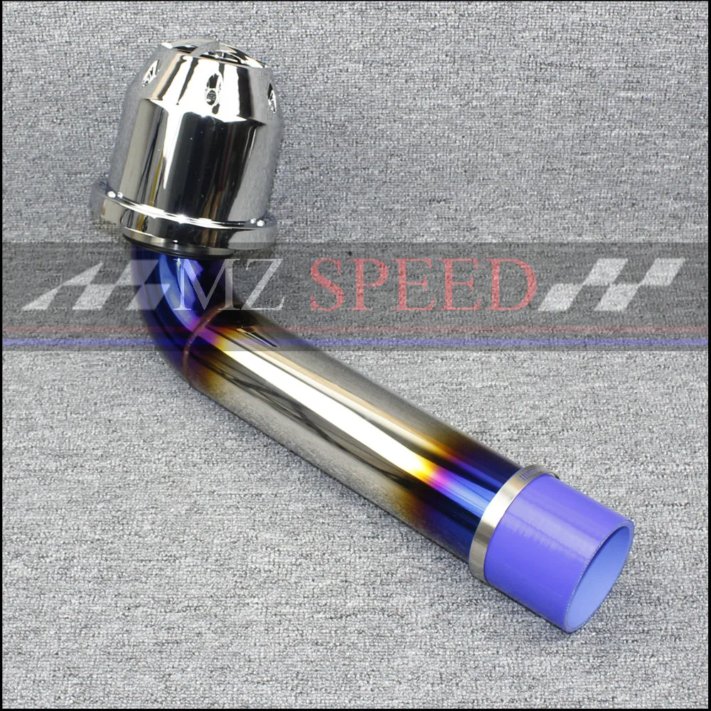 3 дюймов автомобиля Универсальный 304 Нержавеющая сталь труба забора воздуха комплект+ воздушный фильтр труба воздуховода комплект Воздушный фильтр производительность холодного воздуха комплект
