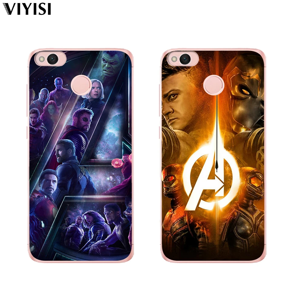 Case For Xiaomi Redmi mi 8 Mi 9 Note 5A 6 4 A2 Lite A1 4X 4A 5X Marvel Iron Man Black Widow Raytheon Soft silicone TPU Cases |