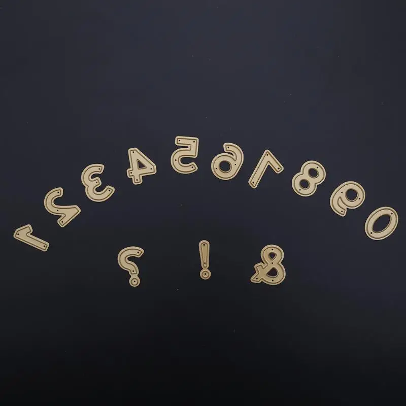 Трафарет для вырезания цифр для скрапбукинга, фотоальбома, декоративное изготовление бумажных карточек, штампы для выбивания