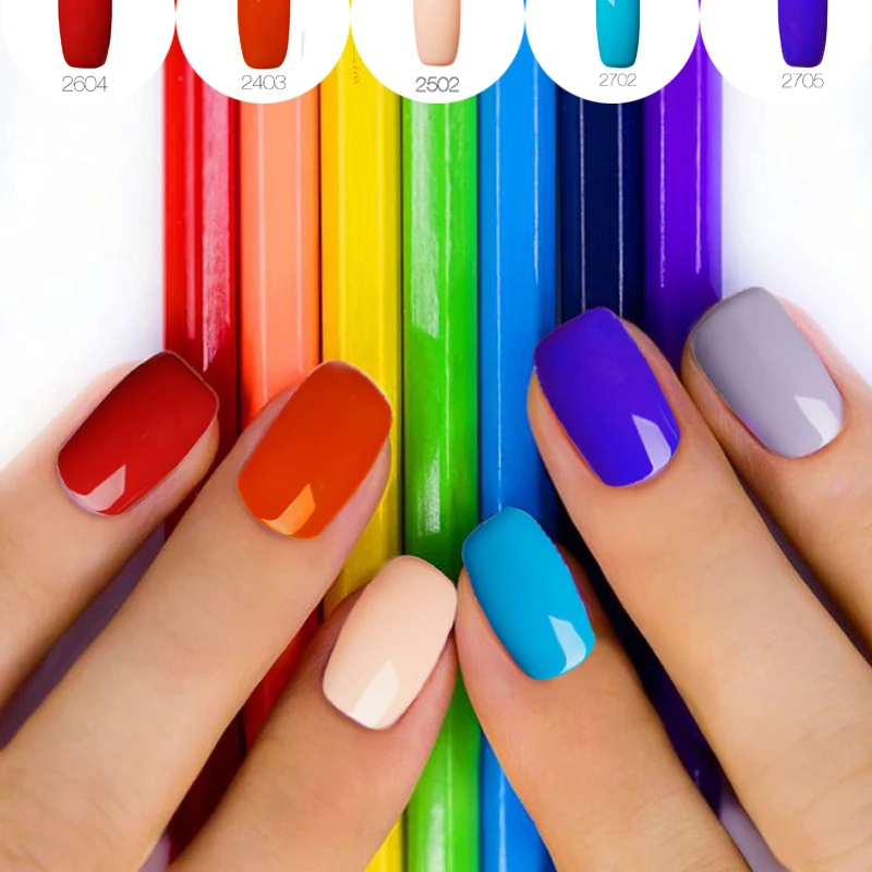 (Choose 4)Rosalind Nail polish 7ML Pure Color Series Black Bottle varnish Semi Permanent Soak-Off UV gel Polish | Красота и здоровье