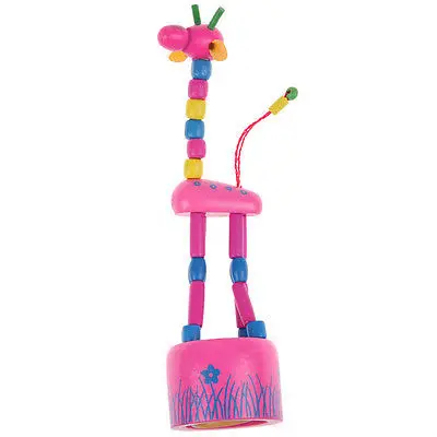 Детские деревянные игрушки с изображением жирафа развивающая игрушка для