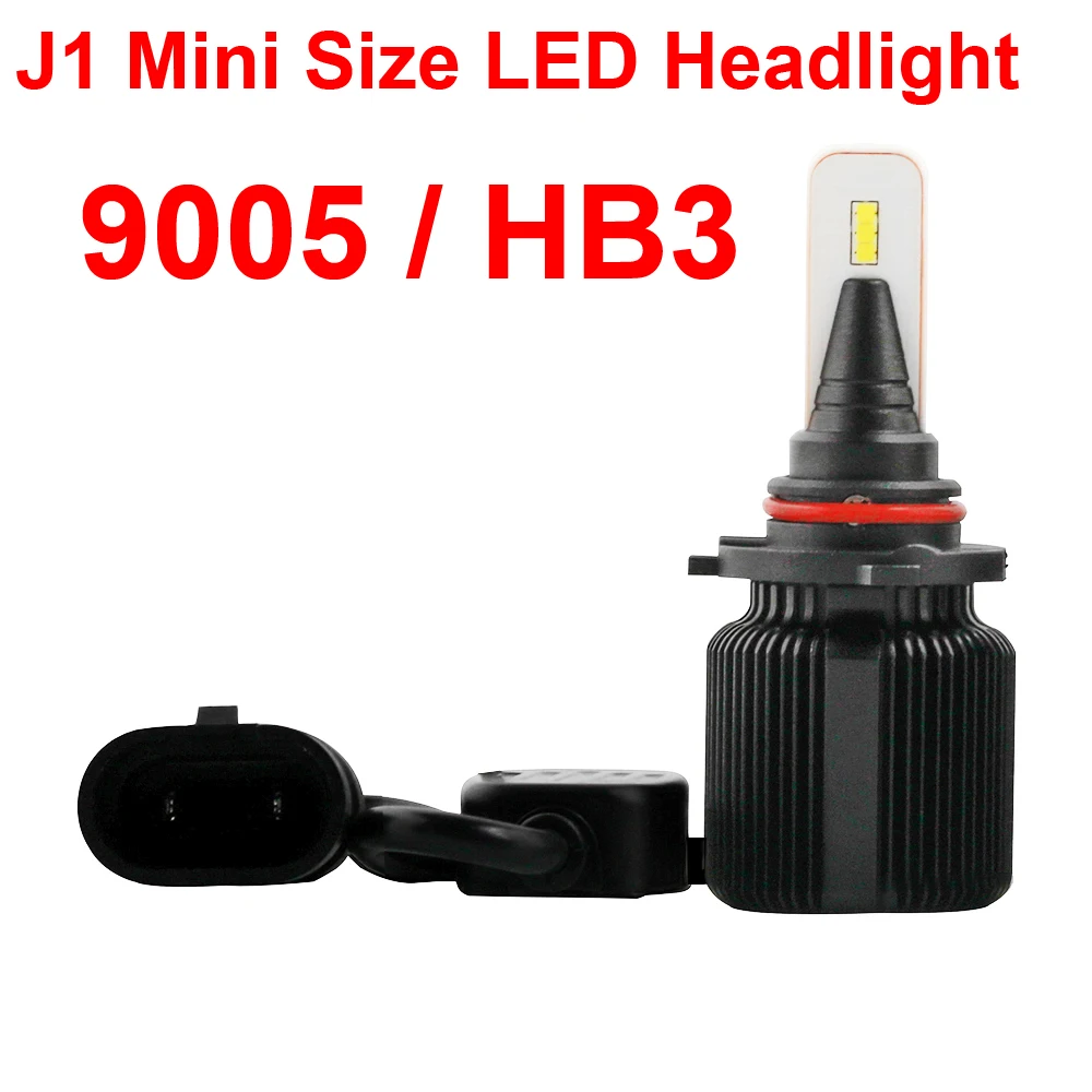 

1 Set 9005 HB3 40W 8000LM J1 LED Headlight Super Focused Beam Smallest Mini Size Seoul CSP Y19 Chips 6000K Car Front Lamps Bulbs