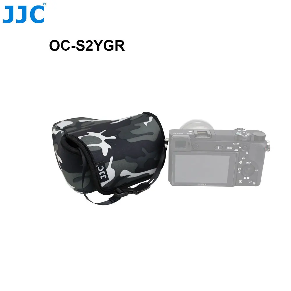 OC-S2YGR JJC мягкая беззеркальная камера чехол Мини-Чехол красочный маленький чехол для зеркальной фотокамеры s m l сумка для sony Olympus samsung Nikon - Цвет: OC-S2YGR
