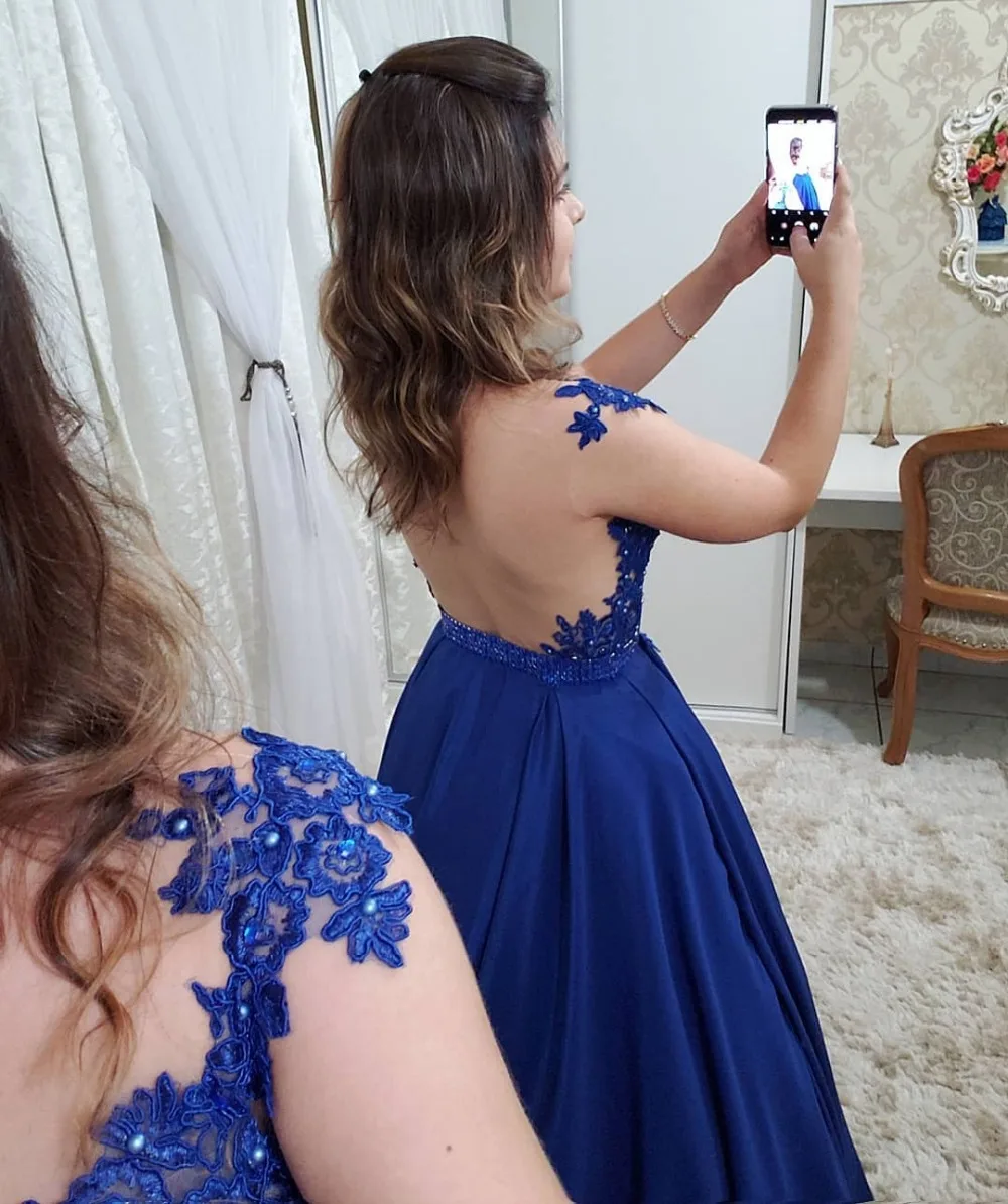 Vestidos De Gala элегантное платье с рукавами крылышками и кружевной аппликацией для