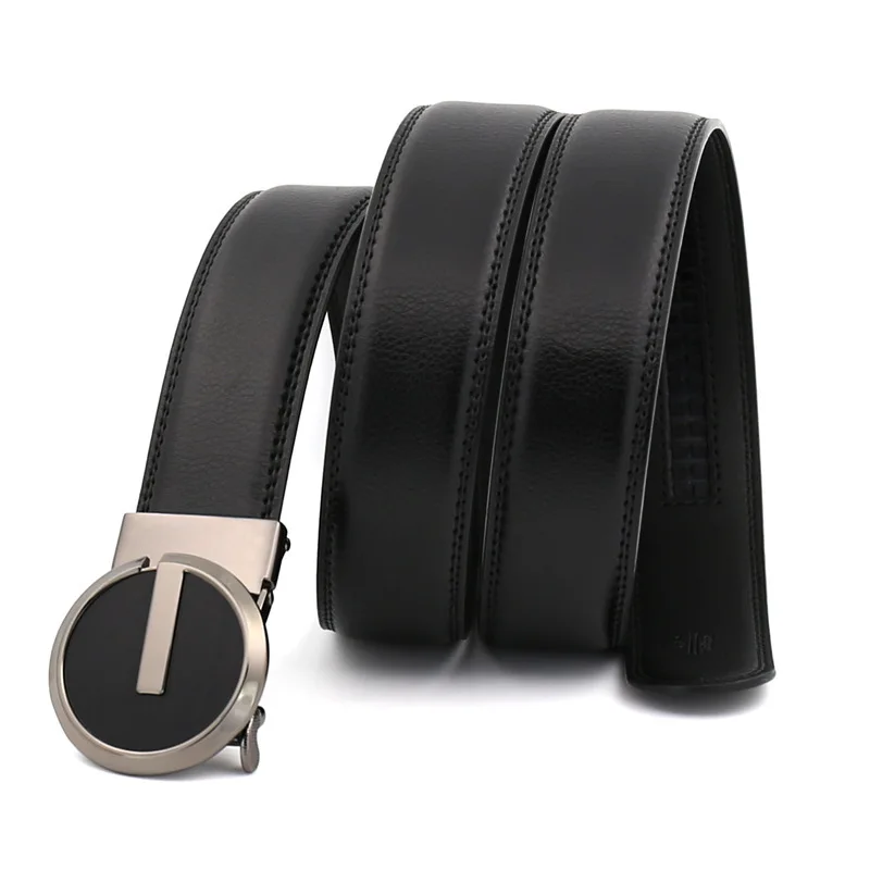 Кожа Для мужчин пояса автоматический из натуральной кожи Ремни Роскошные модные