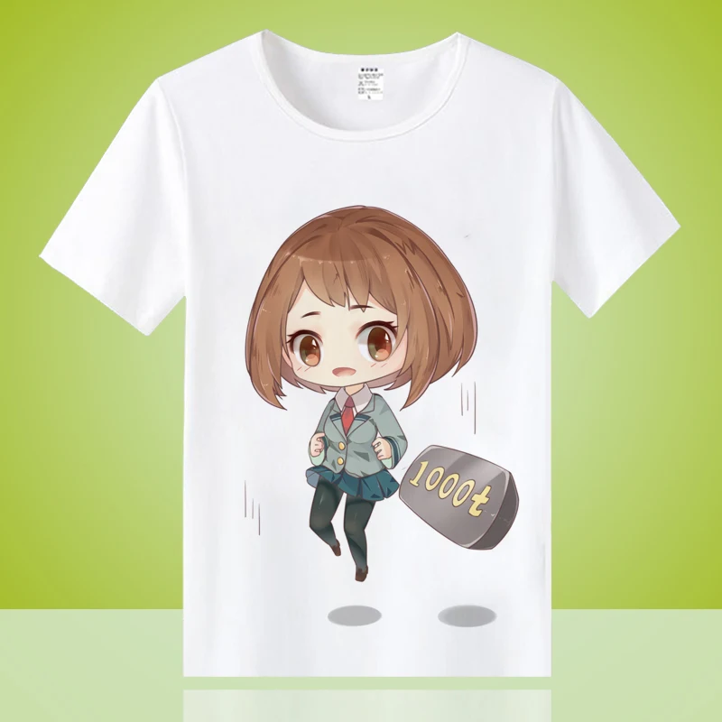 Высокое качество, унисекс, аниме, Cos My Hero Academy bakugo, кацуки, OCHACO URARAKA, повседневная хлопковая футболка, футболка