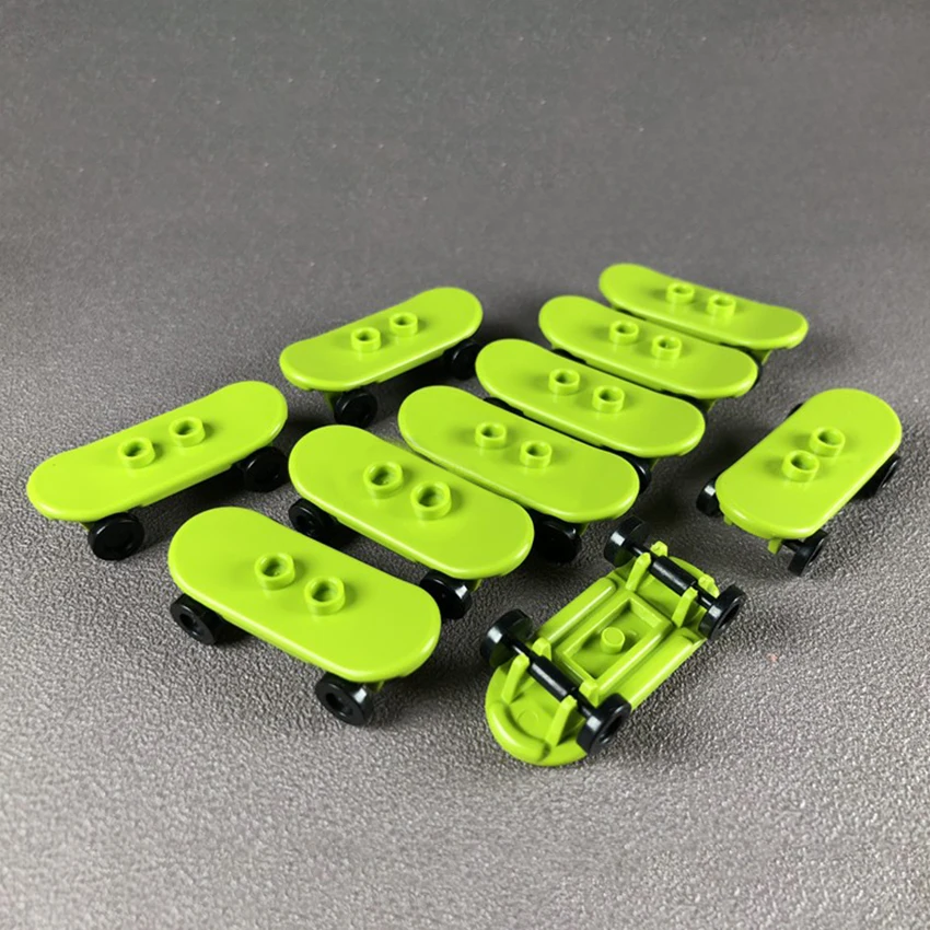 10 шт./компл. игрушечные блоки скейтборд автомобиль скутер город MOC кирпич