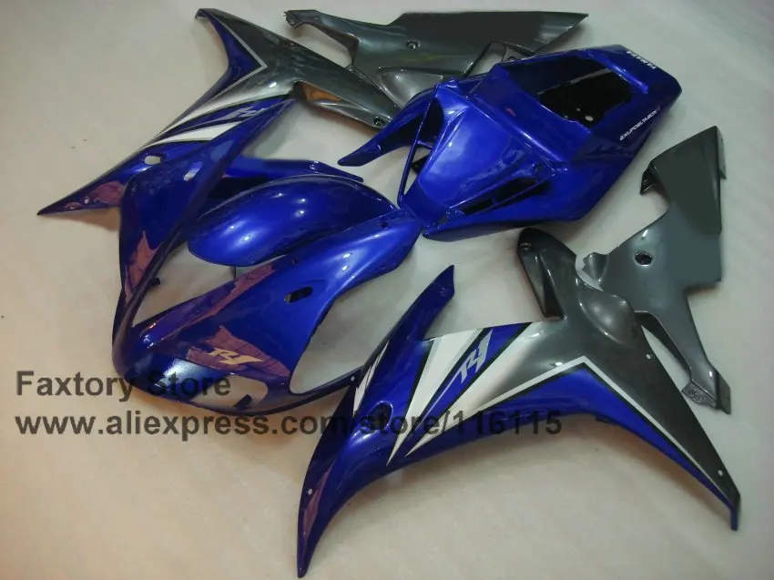 Обтекатели для мотоциклов YAMAHA R1 2002 2003 YZF 02 03 blue gun gray ABS | Автомобили и мотоциклы