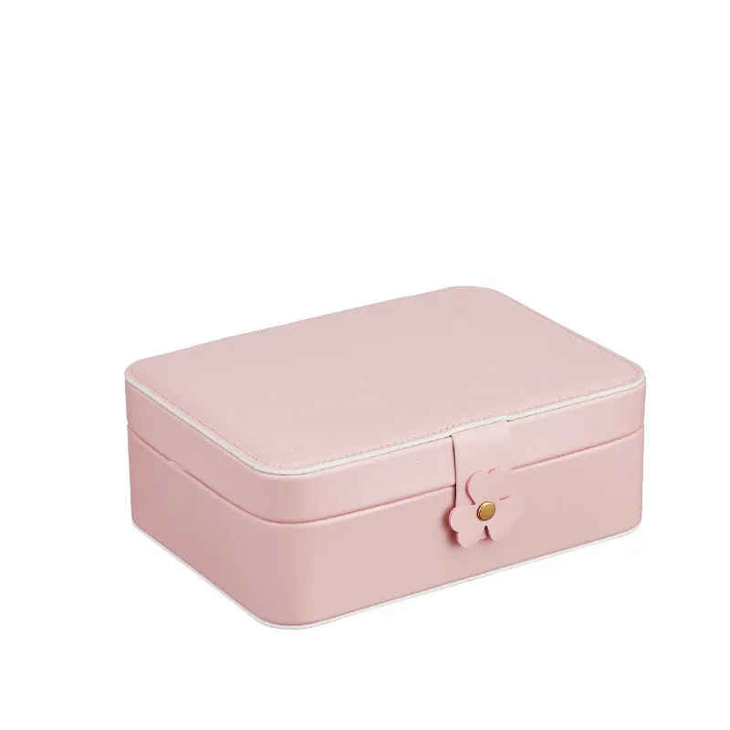 Новинка 2020 двухслойная шкатулка из искусственной кожи большая емкость кольцевые