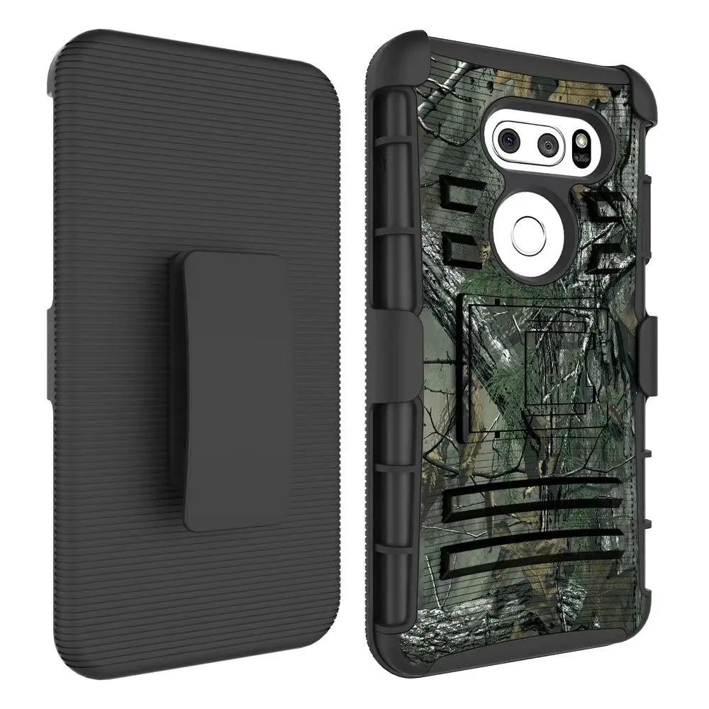 Чехол effelon для LG V30 6 0 дюйма гибридный сверхмощный 3 в 1 военный камуфляжный жесткий