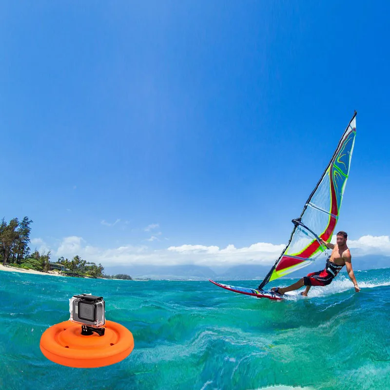 Легкая круглая плавающая игрушка для собак с диском Gopro Hero 7 6 5 Yi 4K SJCAM Спортивная