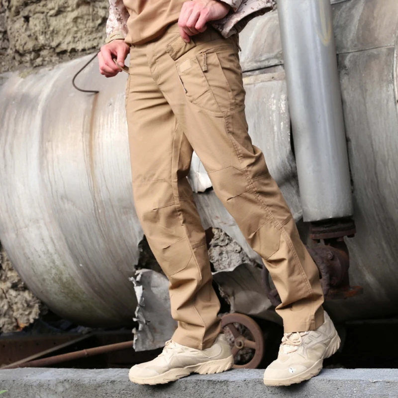 FU BEI Tactical Cargo Pants Men Combat SWAT Army Military Cotton Many Pockets Stretch Flexible Man Casual Trousers 5XL | Мужская одежда