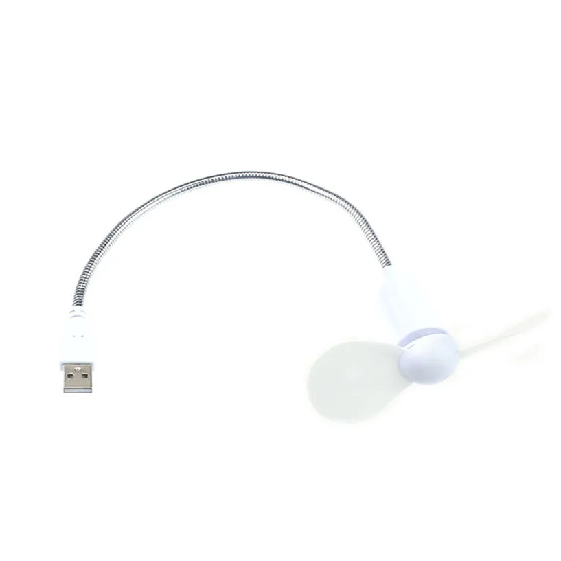 Mosunx Mecall белый гибкий USB мини вентилятор охлаждения кулер для ноутбука Настольный ПК компьютер Oct20