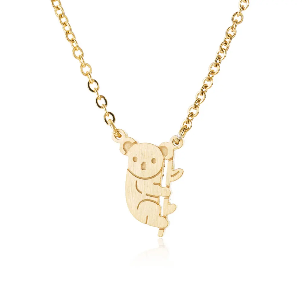 Простое милое животное колье с изображением панды для женщин ювелирные изделия