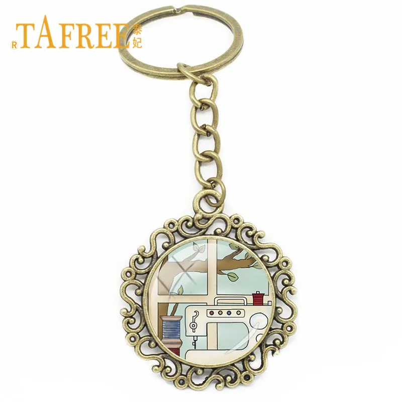 TAFREE новая швейная машина брелок для ключей женская сумка очаровательные