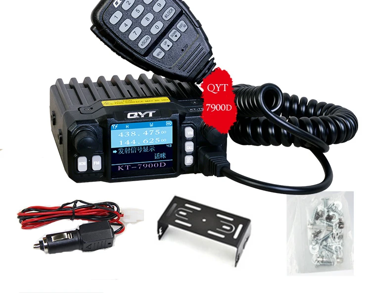 2 шт. QYT KT 7900D VHF 136 174/220 270 МГц/UHF 350 390/400 480 МГц Высокая мощность 25 Вт Quad Band CTCSS/DCS рация