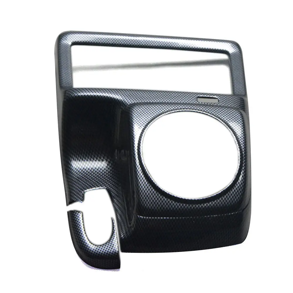 Carbon Fiber Color Для Honda Civic 8th 2006 2007 2008 2009 2010 2011 1 шт. ABS внутренняя консоль Центральная панельная Накладка для коробки передач отделка MT аксессуары - Название цвета: Carbon Fiber Color