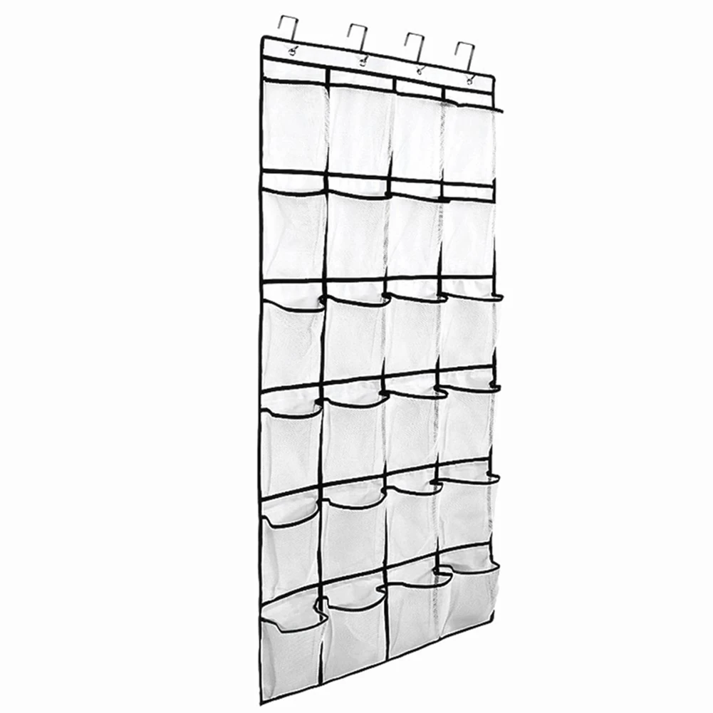 White 24 Pocket 12/24 карман над дверью, органайзер для обуви, подвесные органайзеры, вешалка для хранения - Цвет: White 24 Pocket
