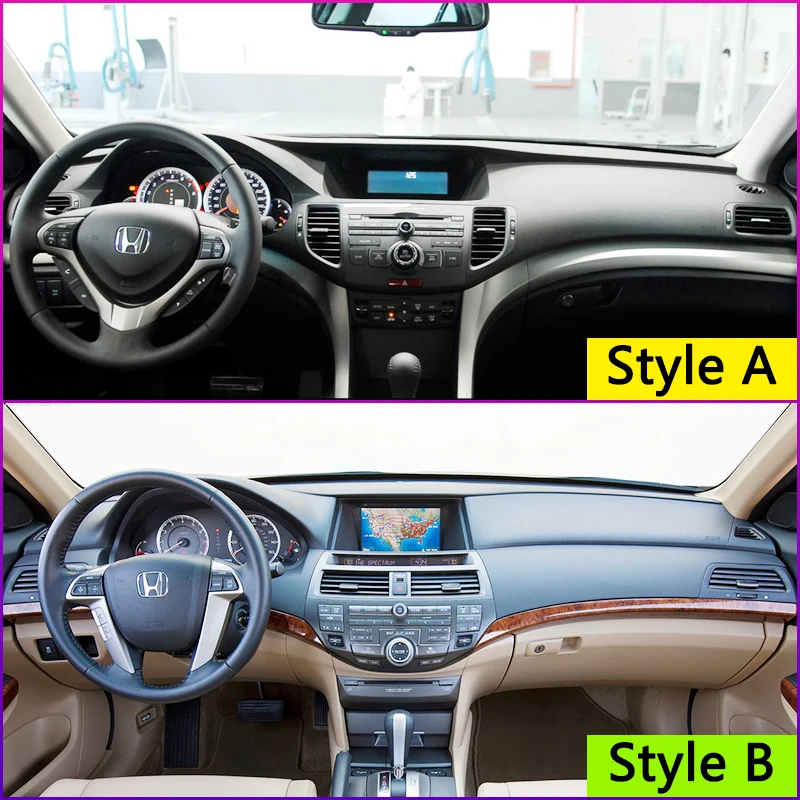 Для Honda Accord 8 2008 2009 2010 2011 2012 2013 анти-скольжения Мат панельная крышка приборной накидка ковер аксессуары