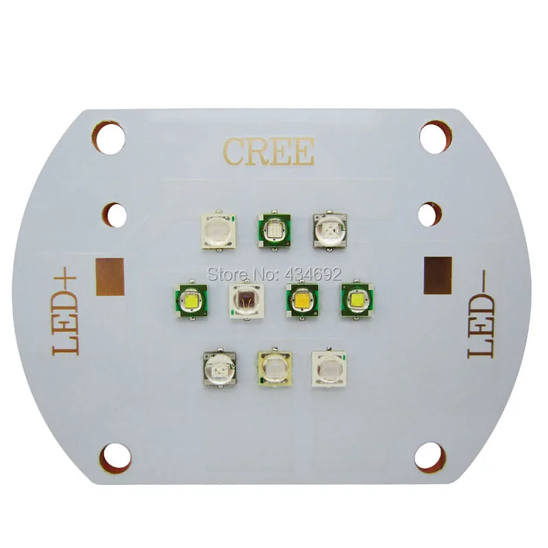 CREE XPE XP-E + ХТЕ XT-E EPILEDS уф красный DIY Coral Fish Tank Лампа Светодиодная 30 В-31 В 350-600mA