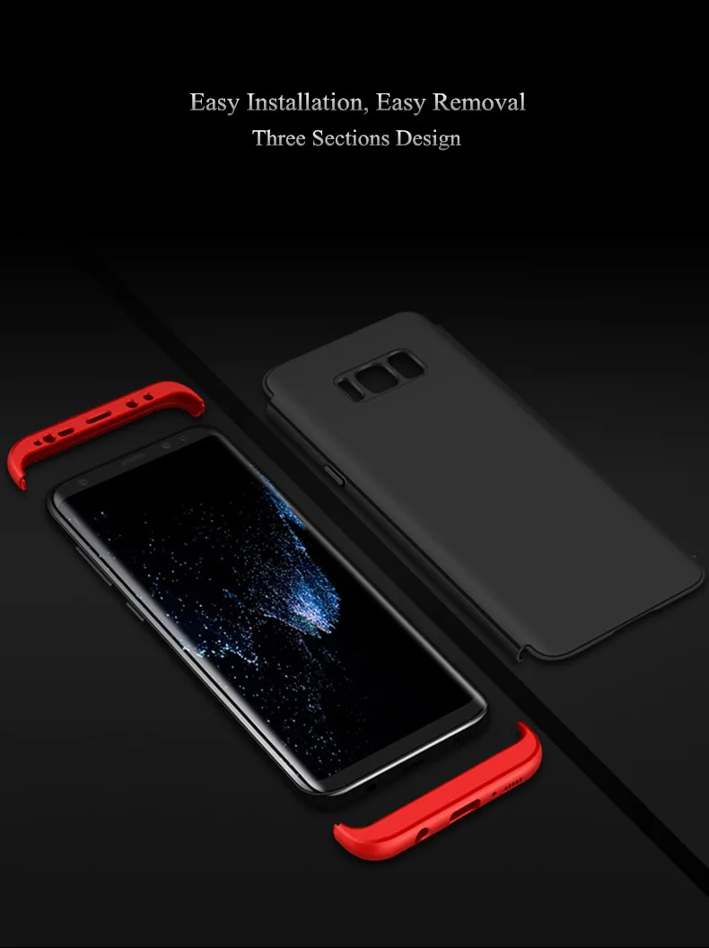 Роскошный чехол двойной Dip Dual Armor 360 полный защитный для Samsung Galaxy S8 Plus телефона S 8
