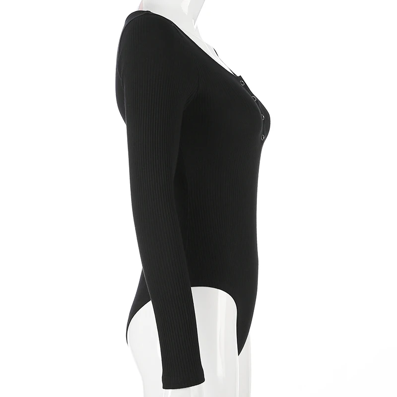 Осенние сексуальные трикотажные облегающие боди в Вертикальную Полоску Rapwriter с