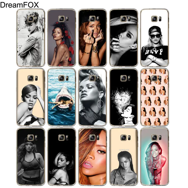 DREAMFOX M216 модный силиконовый чехол Rihanna из мягкого ТПУ для Samsung Galaxy S5 S6 S7 S8 S9 S10 5G S10E Lite