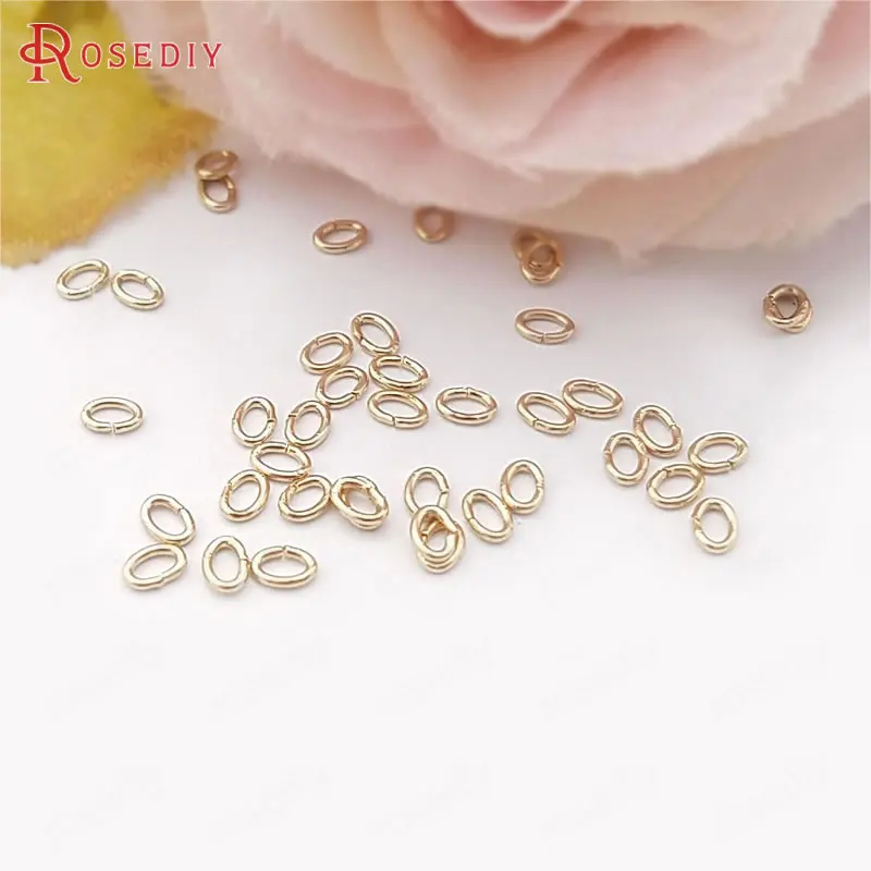 Латунные Колечки с покрытием 24 каратным золотом 20 шт.|jewelry findings|ring splitjump rings |