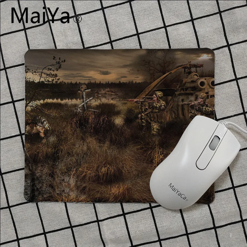 Maiya высокое качество Stalker игра противоскользящие прочные силиконовые компьютерные коврики Гладкий коврик для письма настольные компьютеры мат игровой коврик для мыши - Цвет: No Lock Edge25x29cm