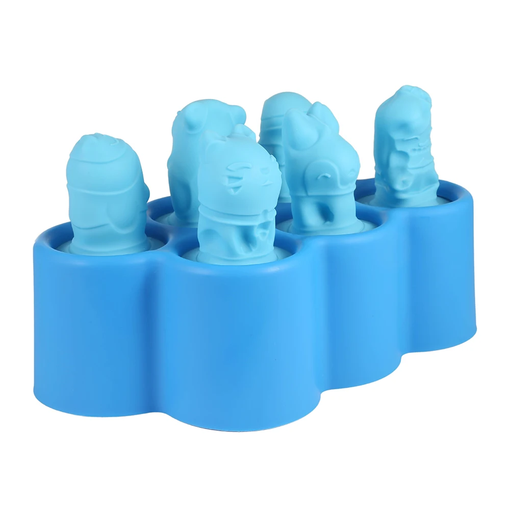 Креативная силиконовая мини форма для мороженого с 9 наклейками|Мороженицы| |