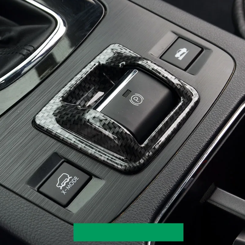 handbrake trims Lsrtw2017 карбоновая Накладка для салона автомобиля, рамка для чашки, планки, Центральная панель управления, планки для subaru outback - Название цвета: handbrake trims