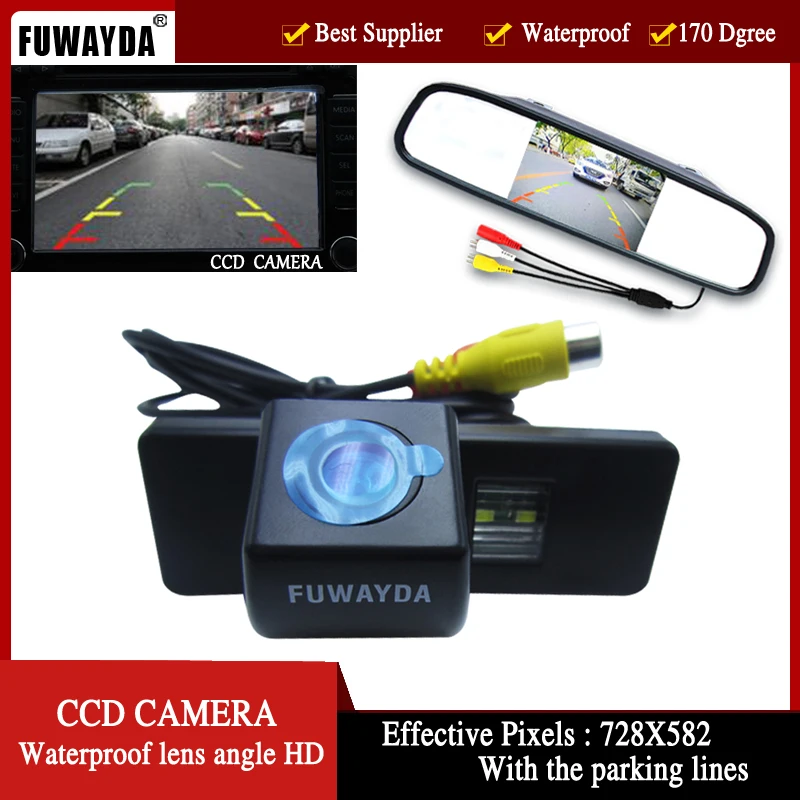 Автомобильная камера заднего вида FUWAYDA для Nissan QASHQAI X-TRAIL Geniss Citroen C-Triumph Pathfinder 4 | Отзывы и видеообзор
