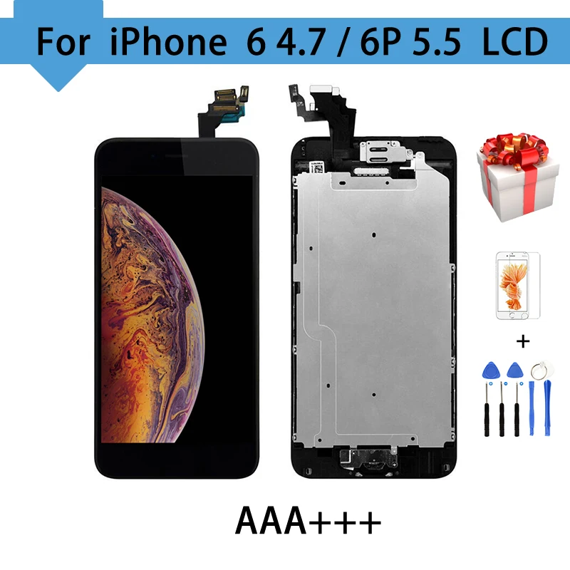 Дисплей в сборе для iPhone 6 Plus ЖК дисплей с сенсорным экраном качество ААА
