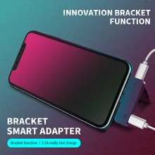 Для iPhone 7 8 Plus X XS Max XR Lightning аудио адаптер сплиттер двухъядерный