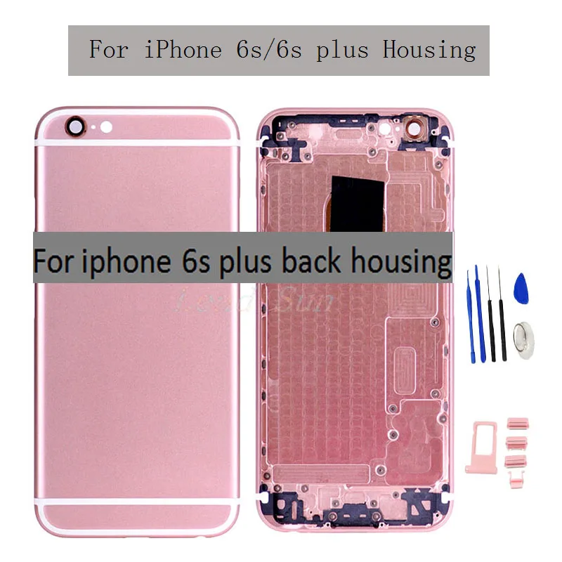 Чехол для iphone 6s plus, задняя крышка, задняя крышка, чехол для задней двери, средняя рамка Шасси, боковая сборка кнопок для iphone 6s
