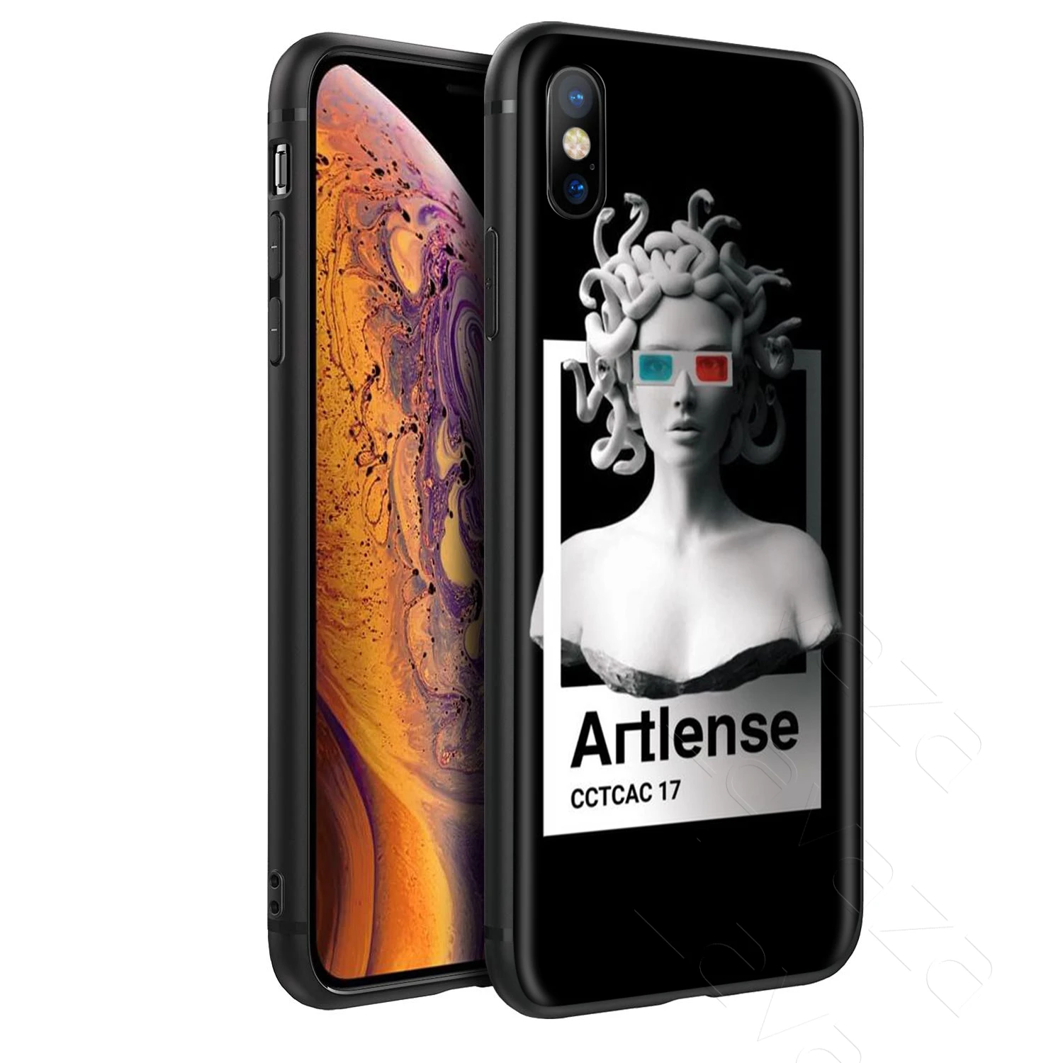 Lavaza Medusa Vaporwave Glitch Art Case для iPhone 11 Pro XS Max XR X 8 7 6 6S Plus 5 5s se |