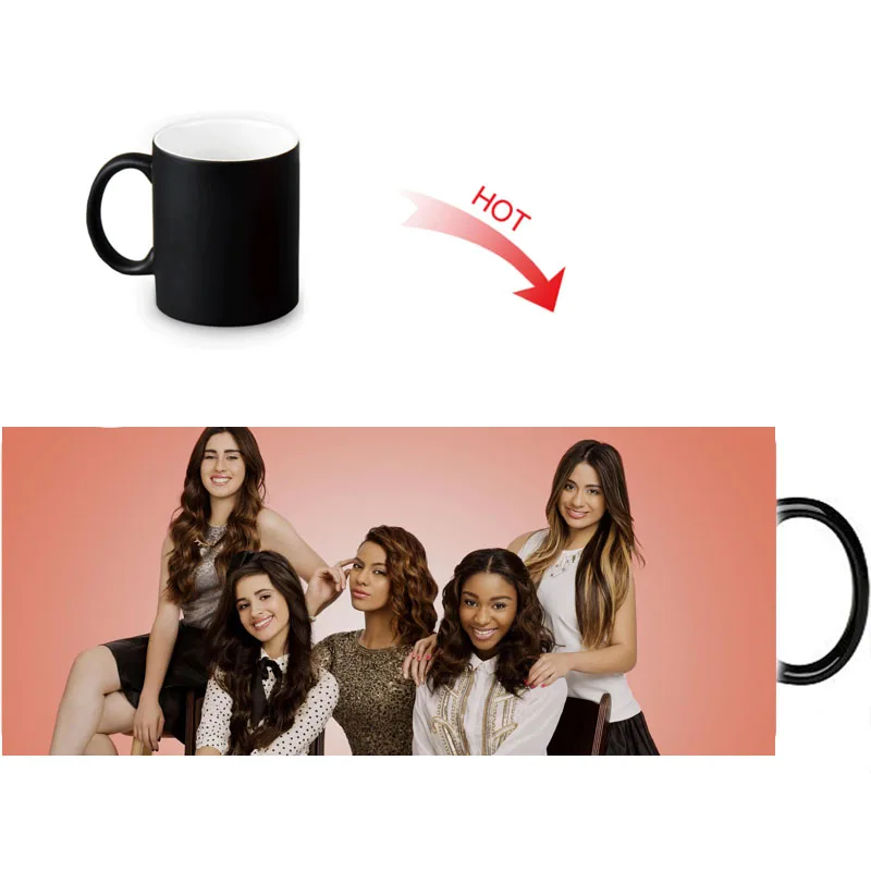 Реактивные чашки с изменяющим цвет черно-белым керамическая кружка фарфоровая