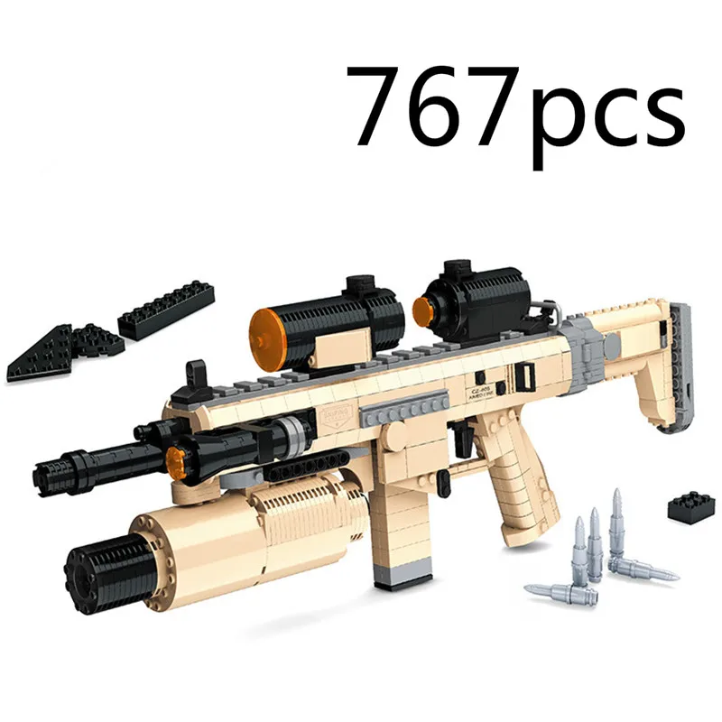 777A M1911 пистолет пустынный Орел воздушный мягкий Ak47 Снайпер M4a1 детские игрушки 45 шт Строительный блок игрушечный пистолет