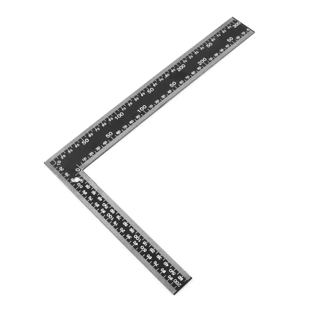 

PPYY NEW -Teacher 0-30cm 0-20cm Measuring Range L Shaped Design Square Ruler Black