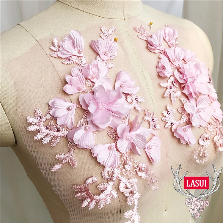 LASUI 14 см * 20 = 1 шт. 7 видов цветов Романтическая 3D бисерная Цветочная Кружевная