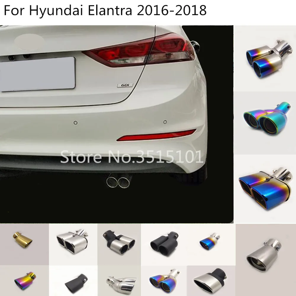 1 шт. глушитель выхлопной трубы для Hyundai Elantra 2016 2017 2018|Выхлопной коллектор| |