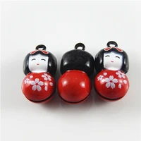 5piecesfashion japan women jingle bells pendants hanging christmas phone bag jewelry accessories 2814mm handmade crafts 52435
