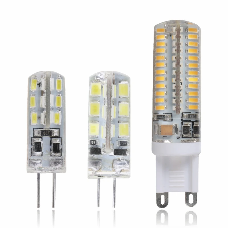 G4 G9 светодиодный 1w 2w 3w 4w 5w 6w AC DC 12V 220V заменить 20w 30w 40w 60w галогенный светильник 360