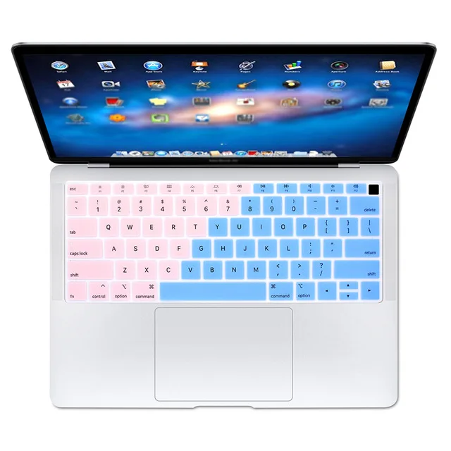 Силиконовый защитный чехол для клавиатуры US Version совместим с MacBook Air 2018 13 3 дюйма