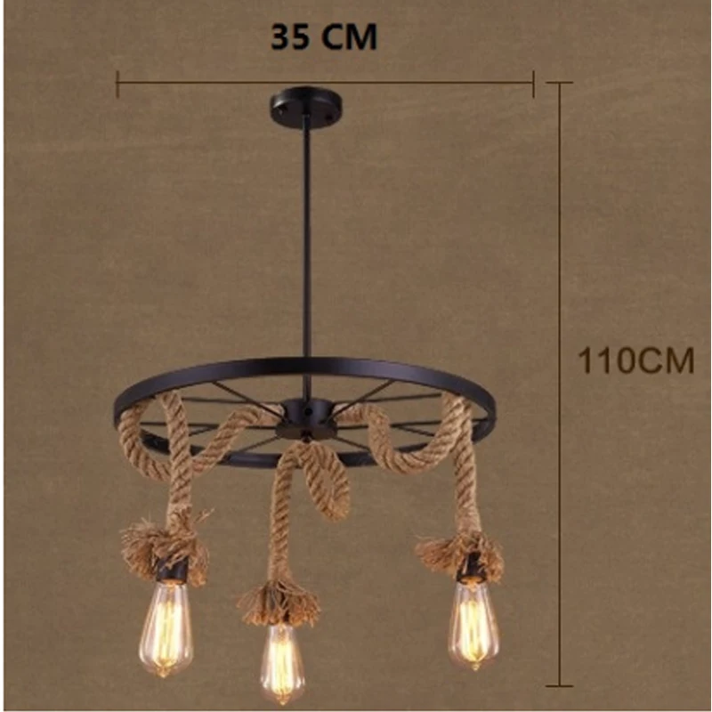 Винтажная Подвесная лампа Эдисона в стиле лофт|lamp rope|hanging lightsdecorative hanging light |