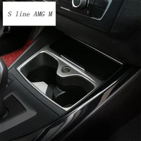 car styling interior water cup holder panel decorative cover trim for bmw f20 1 series 118i 120i 135i 2012 2015 auto accessories
