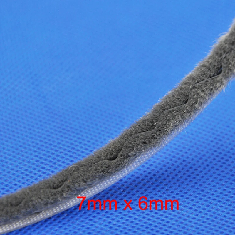 

7mm x 6mm sliding sash windows doors tape pile draught excluder brush seal strip weatherstrip