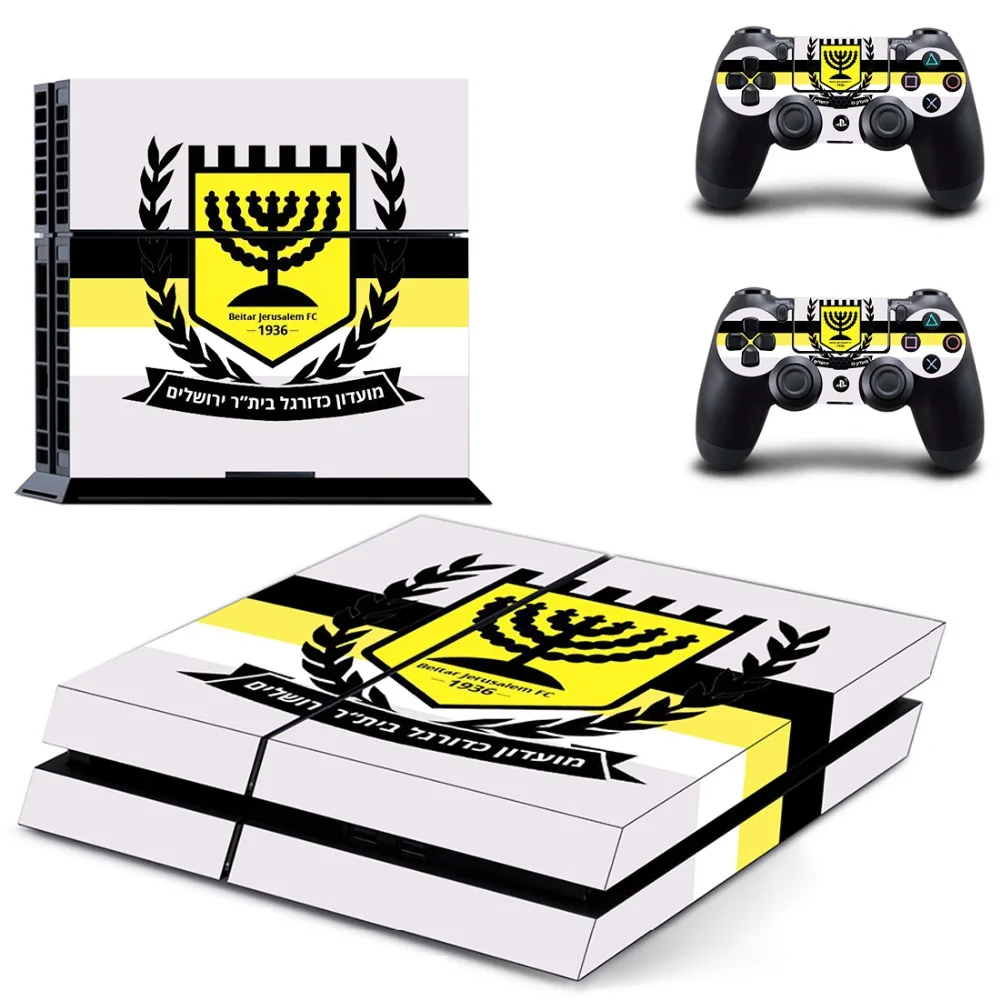 Наклейка Beitar Jerusalem FC PS4 Виниловая наклейка для Playstation 4 консоли Dualshock и 2